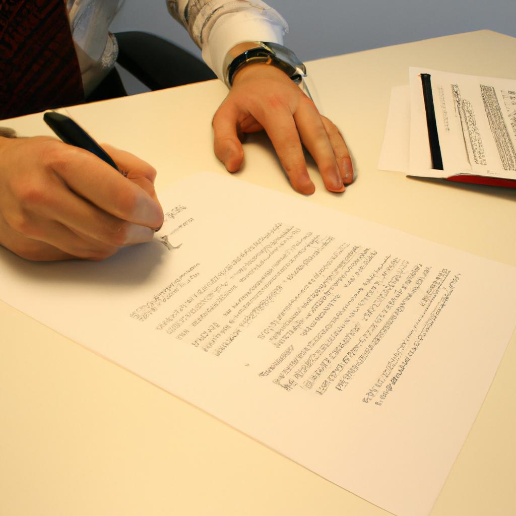 Person signing aviation loan documents